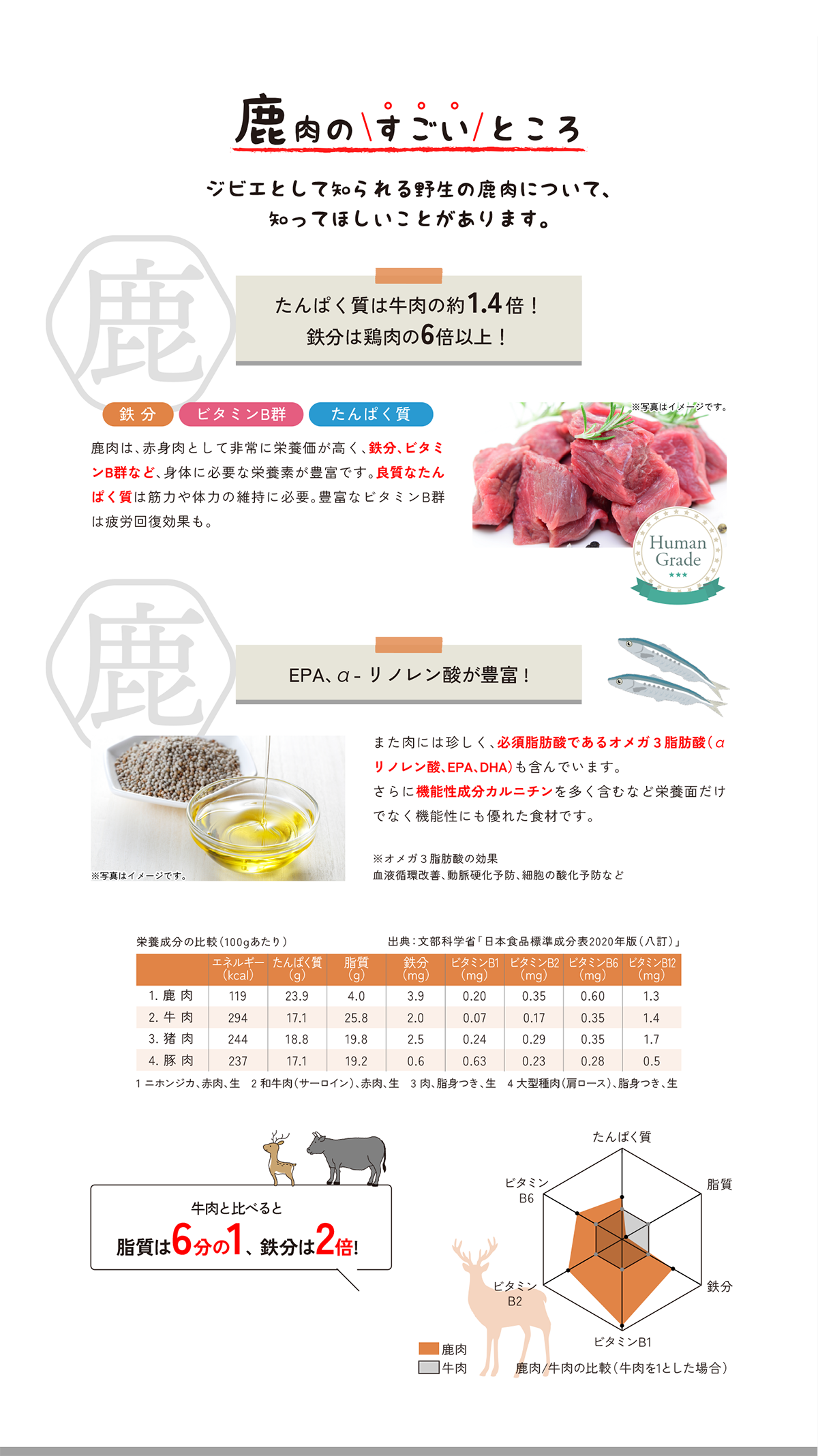 鹿肉のすごいところ